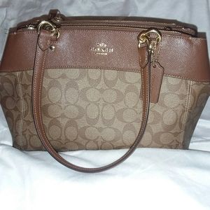 NWOT Coach Signature Brooke Carryall Satchel Purse